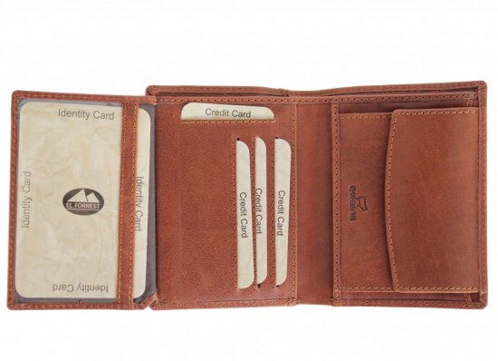 Pánská kožená peněženka El Forrest 2896-29 RFID hnědá 5