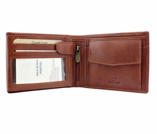 Pánská kožená peněženka El Forrest 2892/A 29 RFID hnědá 4