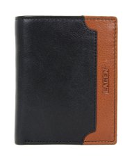 Pánská kožená peněženka BLC-25261/122 černá+koňak - přední strana
