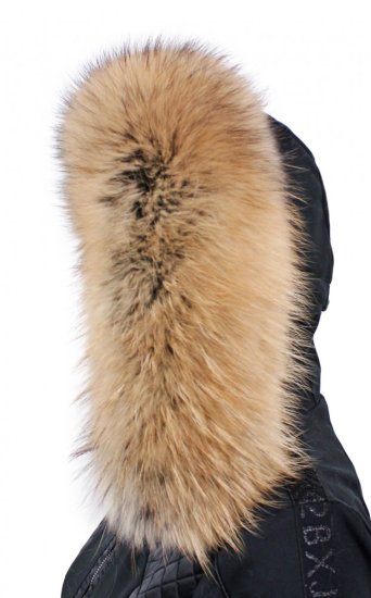 Kožešinový lem na kapuci - límec mývalovec snowtop M 35/73 (75 cm) 3