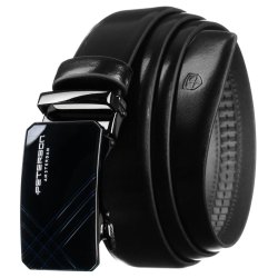 Pánský kožený opasek PETERSON PTN 2A014 černý