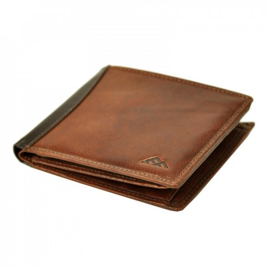 Pánska kožená peňaženka El Forrest 2556/A-21 RFID hnedá 2