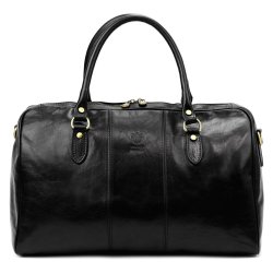 Kožená cestovní taška Gabriel černá