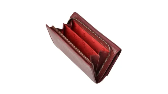 Dámská kožená peněženka SG-27074 bordo
