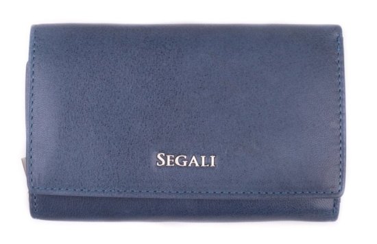 Dámská kožená peněženka SG-27074 indigo