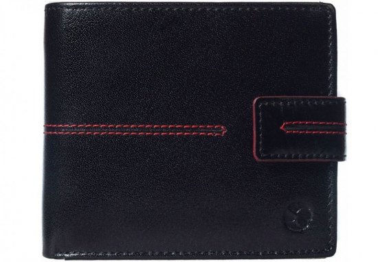 Pánska kožená peňaženka SG-2150721 čierna