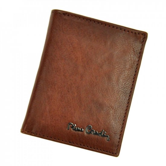 Pánska kožená peňaženka Pierre Cardin TILAK50 21810 RFID (malá) tm. hnedá 8