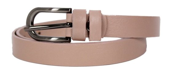Dámský kožený opasek 2186-07 pudrový 2
