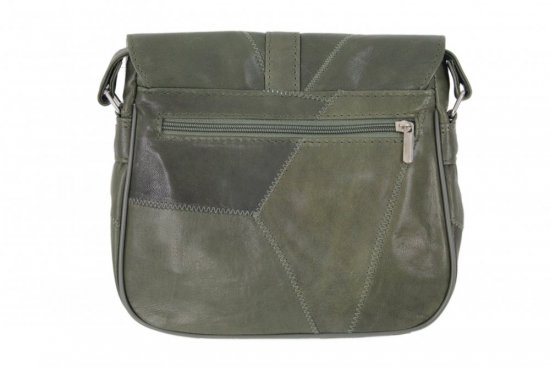 Dámska kožená kabelka BAS zelená