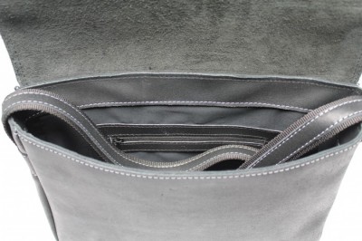 Pánská kožená taška přes rameno 445 černá