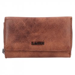 Dámska kožená peňaženka LG - 22163 hnedá - pohľad spredu