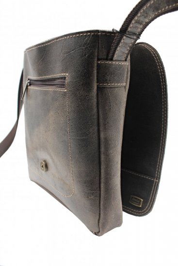 Pánská kožená taška přes rameno Scorteus 1434-10/1 pohled z boku 