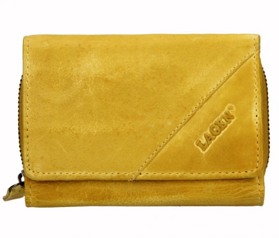 Dámská kožená peněženka LM-22522/DZ žlutá