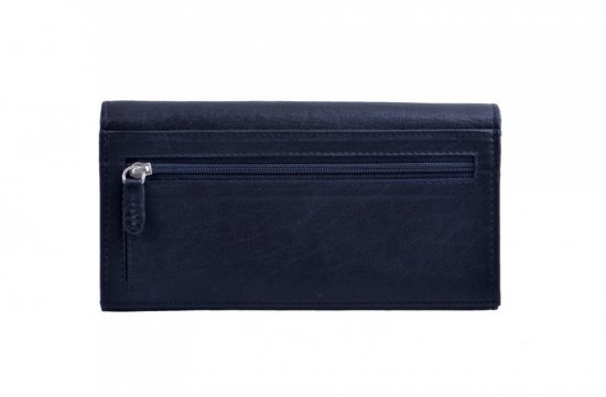 Dámska kožená peňaženka W-22025 čierna