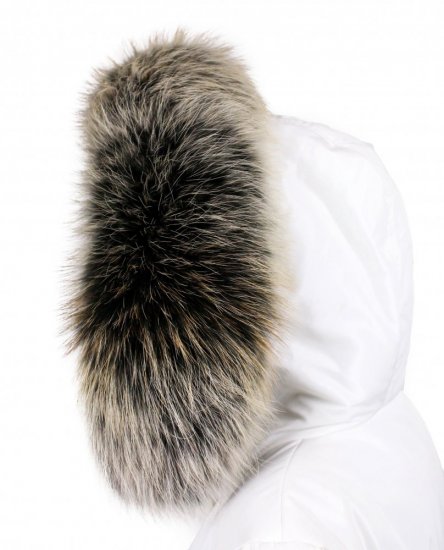 Kožušinový lem na kapucňu - golier medvedíkovec arctic snowtop M 31/1 (70 cm)