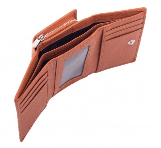 Dámska kožená peňaženka SG-27106 B Oranžová 4