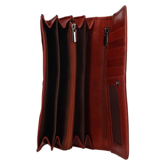 Dámská kožená peněženka LGW 2720 koňak - vnitřní výbava 1