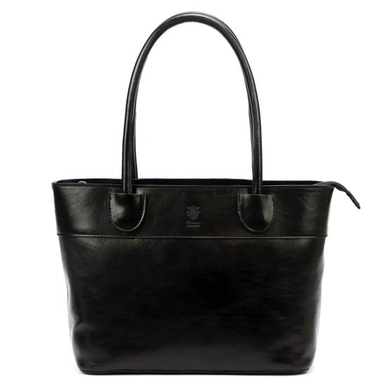 Dámská kožená kabelka Viktorie černá 3 Dámská kožená kabelka Viktorie černá 3