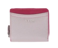 Dámská kožená peněženka SG-27544B šedá + vínová