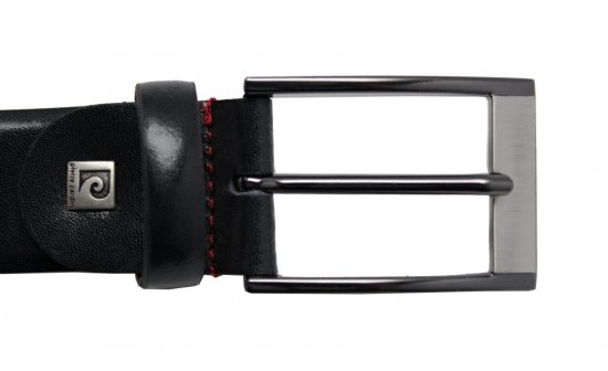 Pánský kožený opasek Pierre Cardin 270126 černý 2