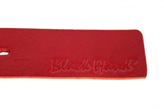 Dámský kožený opasek Black Hand 2078-50 červený 2