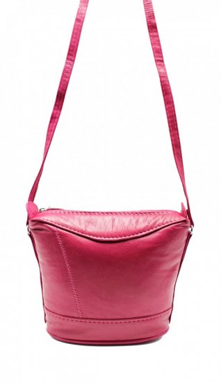 Dámska kožená kabelka SIK růžová