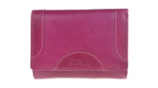 Dámská kožená peněženka SG-27196 B fuchsia - přední pohled