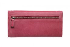Dámská kožená peněženka SG-27052 fucsia - zadní pohled