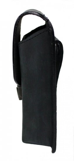 Kožená kapsa na opasok Scorteus SC 2005 grafitově černá