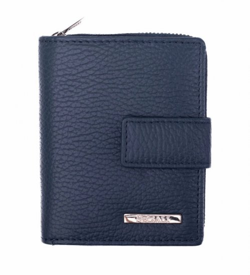 Dámska kožená peňaženka SG-27618 modrá