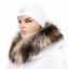 Fur trim on the hood - raccoon collar snowtop M 35/49 (72 cm)