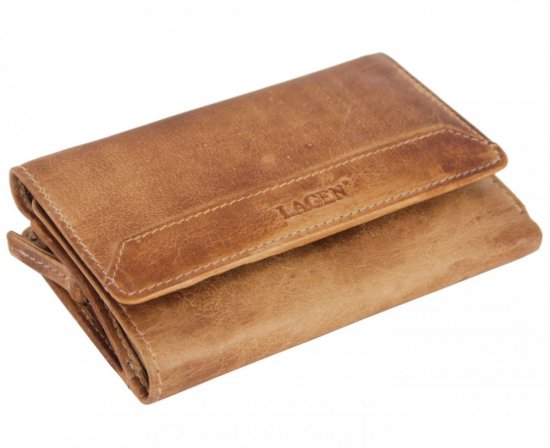 Dámská kožená peněženka LG-211/D caramel 2