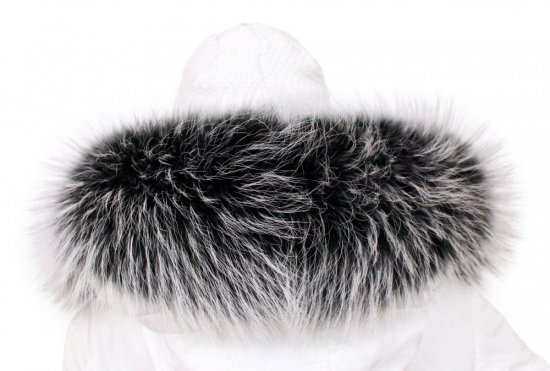 Fur trim on the hood - raccoon collar M 36/50 (70 cm) 2