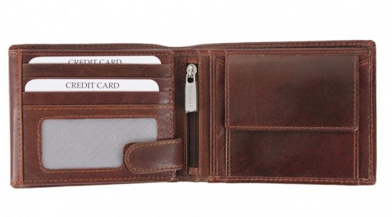 Pánska kožená peňaženka SG-2103A hnedá 5