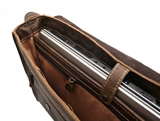Pánská kožená taška přes rameno na notebook Wildskin 1001