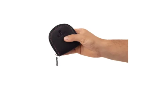 Kožený mincovník 2363 černý 4