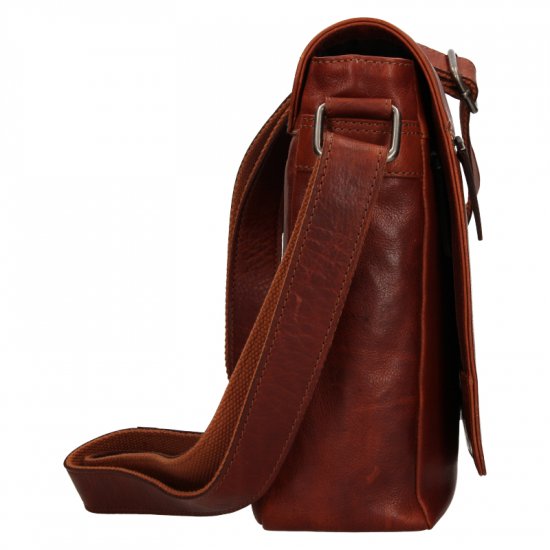 Pánska kožená taška cez rameno BLC/24468/21 cognac
