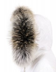 Kožešinový lem na kapuci - límec mývalovec arctic snowtop M 31/21 (65 cm) 1