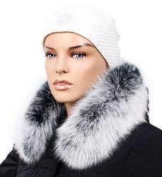 Kožušinový lem na kapucňu - golier líška L 08/34 (62 cm)