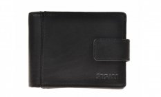 Pánska kožená peňaženka  23491 - čierna