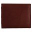 Kožená peněženka E-21055 (malá peněženka) hnědá - zadmí strana