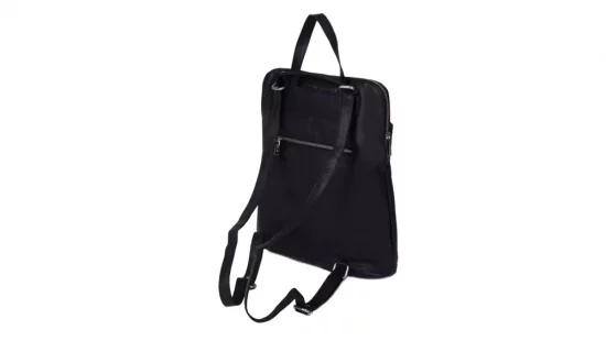 Dámský kožený batoh SG-29063 černý - zadní pohled 02