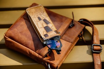 Hnědá kožená kabelka Hnědá kožená kabelka