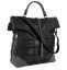 Kožená kabelka - batoh elenco 5431.220 černá + šedá