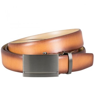 Pánský kožený opasek s automatickou přezkou