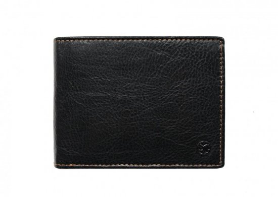 Pánská kožená peněženka 2907114005C černá koňak 1