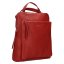 Dámský kožený batoh - kabelka LN-21908 červený 1