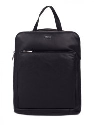 Dámský kožený batoh SG-29063 černý - přední pohled