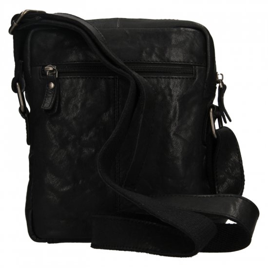 Pánská kožená taška přes rameno BLC/24428/21 černá 3