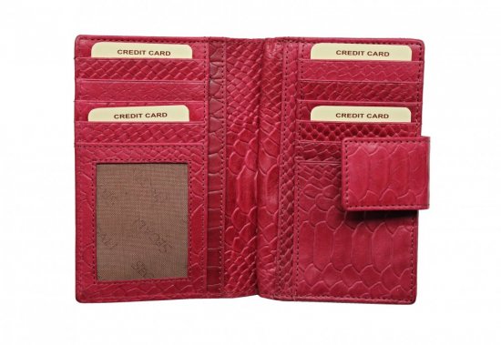 Dámská kožená peněženka 2910198185 růžová